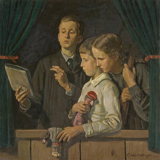 Ernst Wrtenberger - Thomas Franzsepp and Monika at the Kasperle Theater Punch and Judy Show.webp
