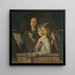 Thomas Franzsepp und Monika im Kasperle-Puppentheater - Ernst Wrtenberger — gerahmtes Bild an der Wand