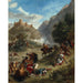 Reproduction of the painting Escarmouches arabes dans les montagnes - Eugène Delacroix
