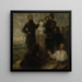 Schizzo per l'omaggio a Delacroix - Henri Fantin-Latour — quadro incorniciato alla parete
