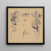 Skizze für Stoff oder Projekt für einen Sessel - Wassily Kandinsky — gerahmtes Bild an der Wand