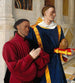 Étienne Chevalier mit Saint Étienne - Jean Fouquet — Ansicht des Kunstwerks