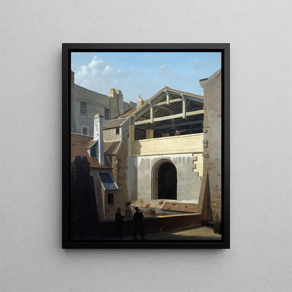 Etienne Bouhot - Vue des Thermes de Cluny prise de la rue de la Harpe.webp