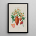 Flore d'Amérique drawn from nature on site Pl076 - Étienne Denisse — framed artwork on a wall