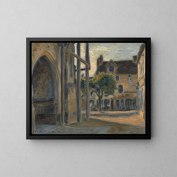 des Portals der Kirche Saint-Macre in Frévent-Tardenois, Aisne - Étienne Moreau-Nélaton — gerahmtes Bild an der Wand