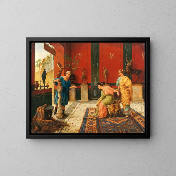 Il mercante d'antiquariato - Ettore Forti — quadro incorniciato alla parete