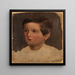 Studio di ritratto di un ragazzo - Adolph Tidemand — quadro incorniciato alla parete