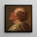 Studio di ritratto di un monaco - Johan Ludvig Lund — quadro incorniciato alla parete
