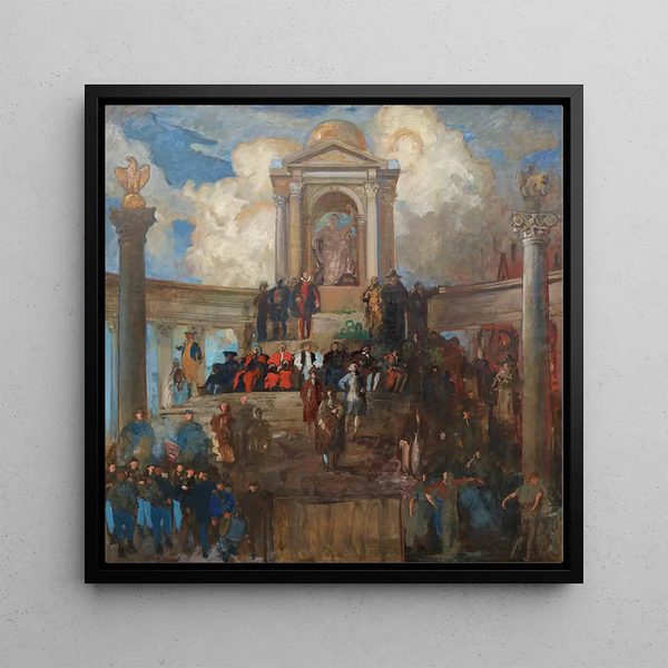 Étude pour L'apothéose de la Chambre des représentants de Pennsylvanie au Capitole de l'État de Pennsylvanie à Harrisburg - Edwin Austin Abbey