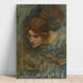 Reproduktion des Gemäldes L-Studie für den Kopf der Venus in L'Éveil d'Adonis - John William Waterhouse