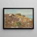 Studio di primo piano sul Mediterraneo - Eugen Bracht — quadro incorniciato alla parete