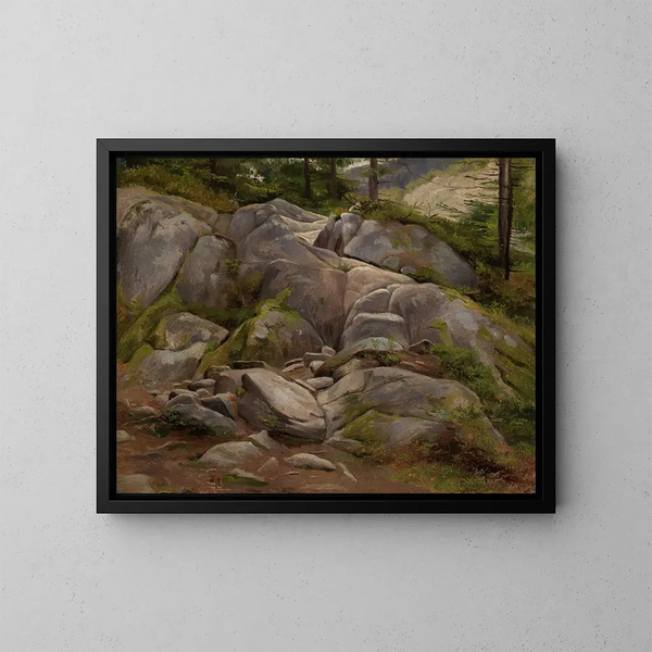 Sentier vers Menzenschwand - Eugen Bracht — gerahmtes Bild an der Wand