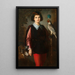 Ein junger Falkner - Eugen Felix — gerahmtes Bild an der Wand