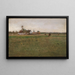Evening Landscape Painting - Eugen Jettel — framed artwork on a wall