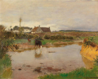 Eugen Jettel - Flusslandschaft mit Khen.webp