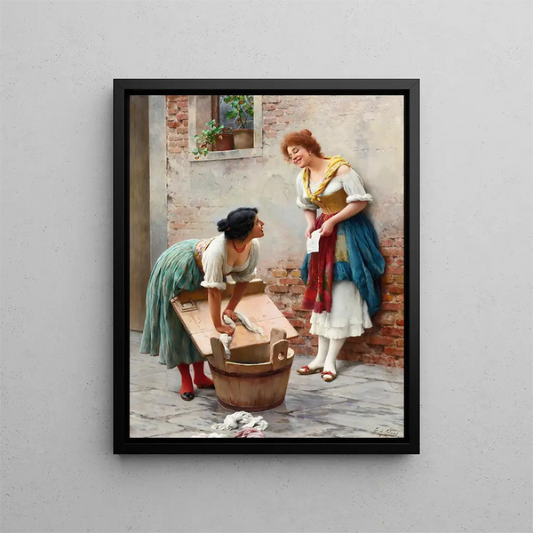 Eugen von Blaas - Sharing The News.webp