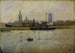 Bateaux dans le port - Eugène Chigot — vista dell’opera