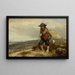 Ein junger Hirte - Eugène Le Poittevin — gerahmtes Bild an der Wand