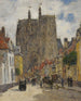 Abbeville Rue et église Saint-Vulfran - Eugène Boudin — Ansicht des Kunstwerks