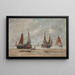 Bateaux da pesca a Scheveningue - Eugène Boudin — quadro incorniciato alla parete