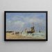 Berck L'appareillage des barques - Eugène Boudin — quadro incorniciato alla parete