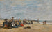 Berck, Gruppe sitzender Fischerinnen am Strand - Eugène Boudin — Ansicht des Kunstwerks