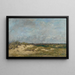Berck, le dune in cattive condizioni - Eugène Boudin — quadro incorniciato alla parete