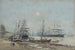 Bordeaux Drei-Master im Hafen - Eugène Boudin — Ansicht des Kunstwerks