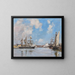 Deauville, il bacino - Eugène Boudin — quadro incorniciato alla parete