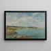 Douarnenez, die Bucht vom Insel Tristan aus gesehen - Eugène Boudin — gerahmtes Bild an der Wand