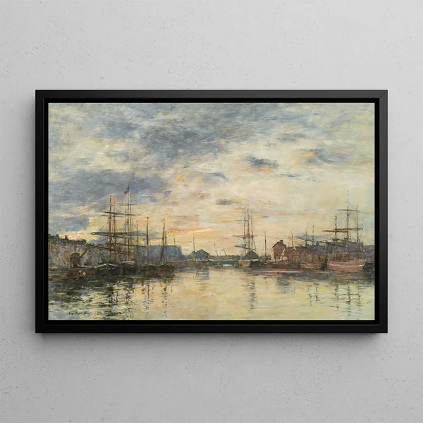 Eugne Boudin - Fcamp Le Bassin au coucher du soleil.webp