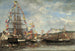 Festival nel porto di Honfleur - Eugène Boudin — vista dell’opera