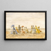 Figures sur la plage de Trouville - Eugène Boudin — quadro incorniciato alla parete
