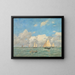 La Sortie des barques à Trouville - Eugène Boudin — gerahmtes Bild an der Wand