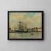 Le Havre, bacino della Barre - Eugène Boudin — quadro incorniciato alla parete