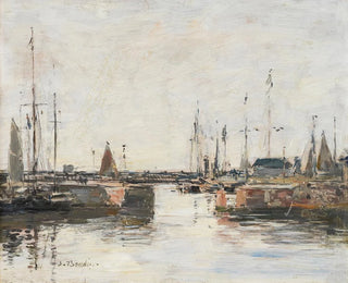 Eugne Boudin - Le sas  Trouville.webp