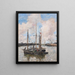 L'entrée du port de Trouville - Eugène Boudin — gerahmtes Bild an der Wand