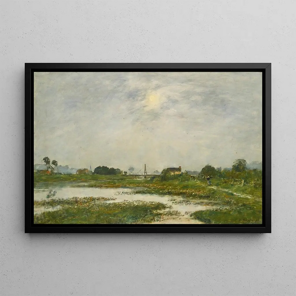 Eugne Boudin - Les Bords De La Touques Pendant Les Grandes Mares.webp