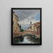 Petit canal à Venise - Eugène Boudin — framed artwork on a wall