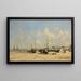 Plage de Berck, marea bassa - Eugène Boudin — quadro incorniciato alla parete