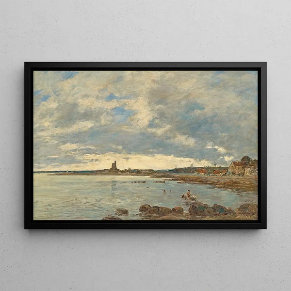 Saint-Vaast-la-Hougue - Eugène Boudin — gerahmtes Bild an der Wand