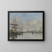 Le Port du Havre - Eugène Boudin — gerahmtes Bild an der Wand