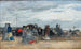 Trouville Scène de plage (Conflit de cas) - Eugène Boudin — vista dell’opera