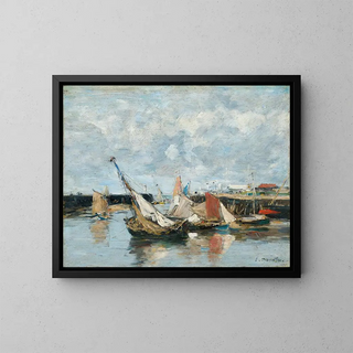 Eugne Boudin - Trouville barques  mare basse.webp