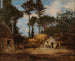 Una fattoria in Bretagna - Eugène Boudin — vista dell’opera