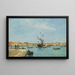 Venedig, der Große Kanal, Dampfboote und Gondeln - Eugène Boudin — gerahmtes Bild an der Wand