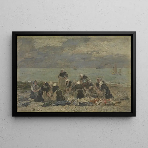 Eugne Boudin - Women Washing Clothes at tretat.webp