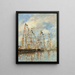 Yacht Basin at Trouville-Deauville - Eugène Boudin — quadro incorniciato alla parete
