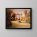 Die Villa von Victor Hugo auf Guernsey - Eugène Bourgeois — gerahmtes Bild an der Wand