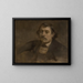 Portrait von Paul Gauguin - Eugène Carrière — gerahmtes Bild an der Wand